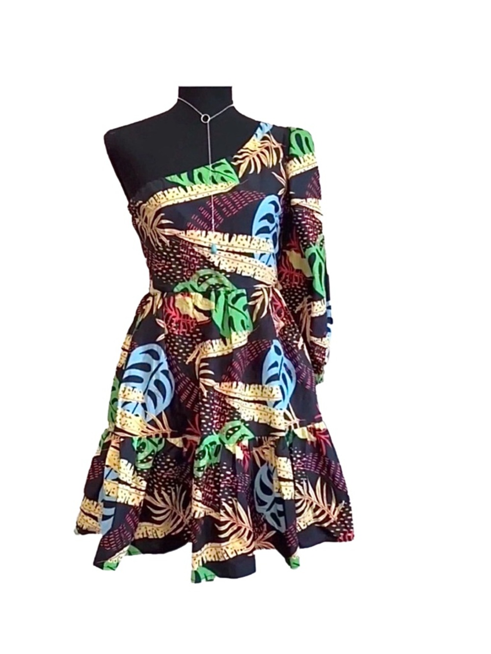 FOREVER 21 ~ Women’s fashion forward one-shoulder drop ruffle dress size M